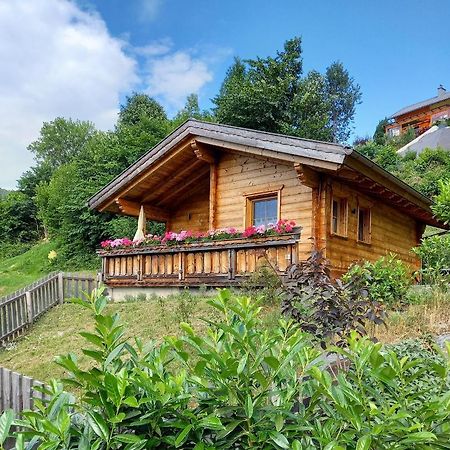 Das Paradieschen Edlitz - Stilvolles Blockhaus Mit Kamin Kültér fotó