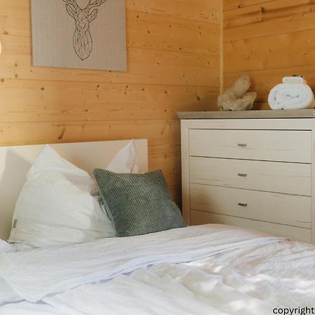 Das Paradieschen Edlitz - Stilvolles Blockhaus Mit Kamin Kültér fotó