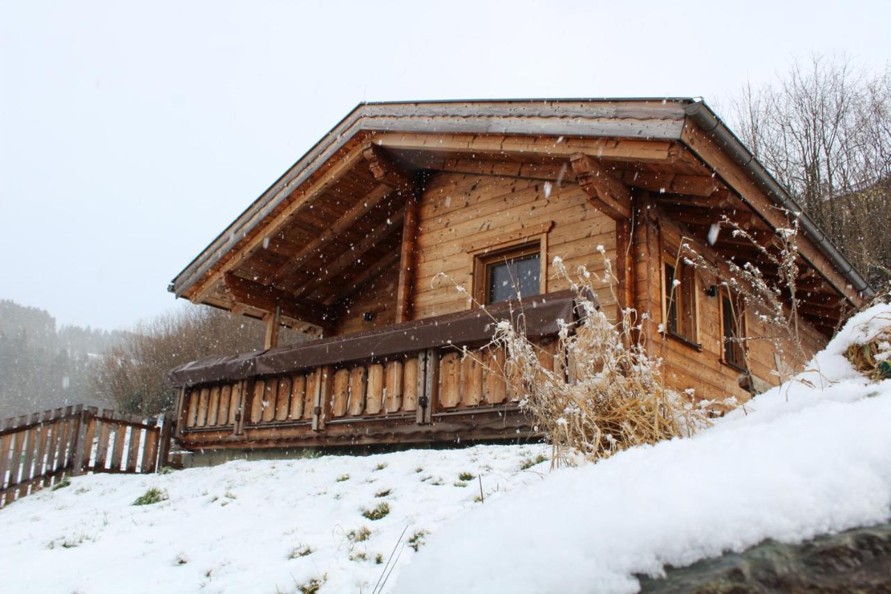 Das Paradieschen Edlitz - Stilvolles Blockhaus Mit Kamin Kültér fotó