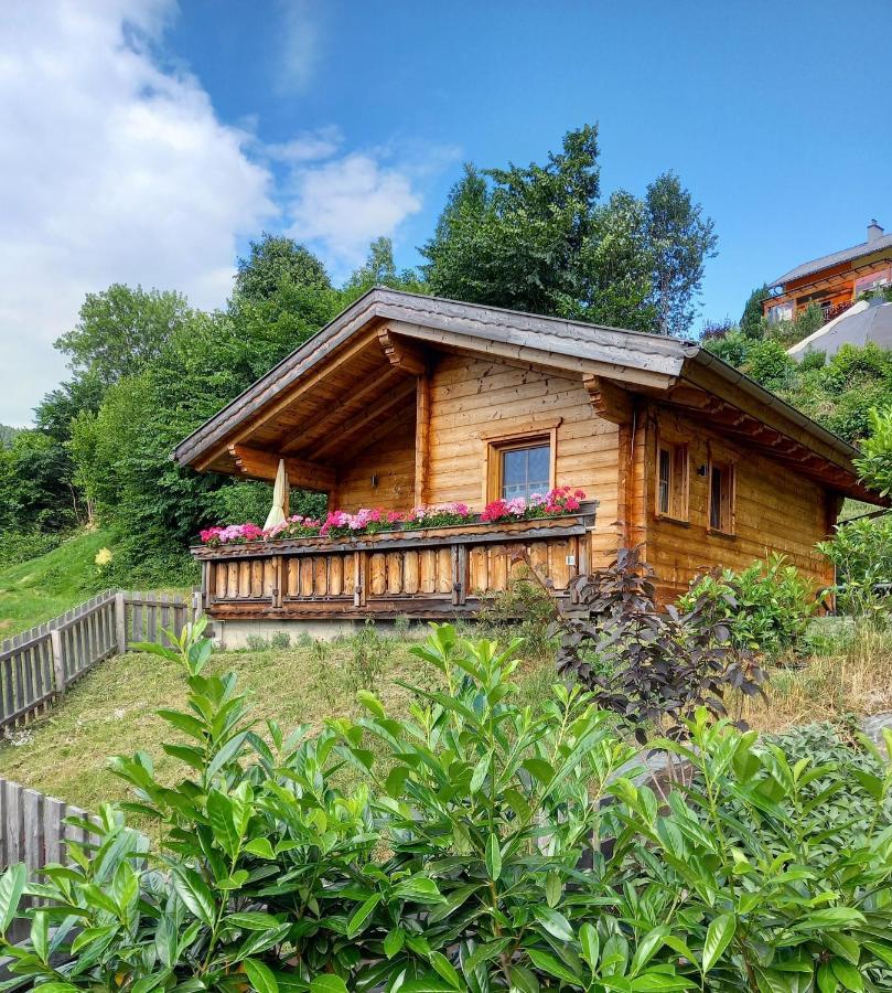 Das Paradieschen Edlitz - Stilvolles Blockhaus Mit Kamin Kültér fotó