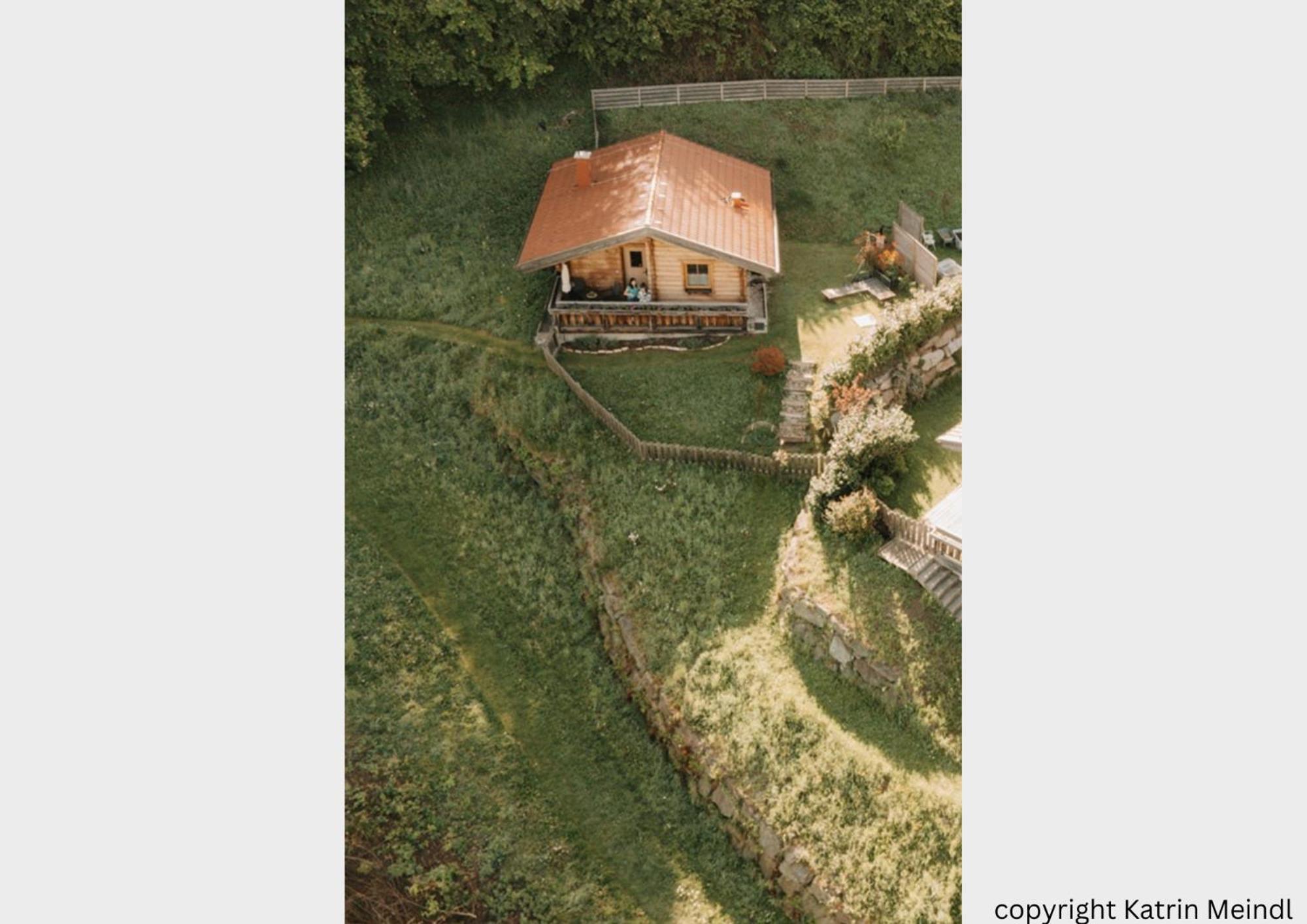 Das Paradieschen Edlitz - Stilvolles Blockhaus Mit Kamin Kültér fotó